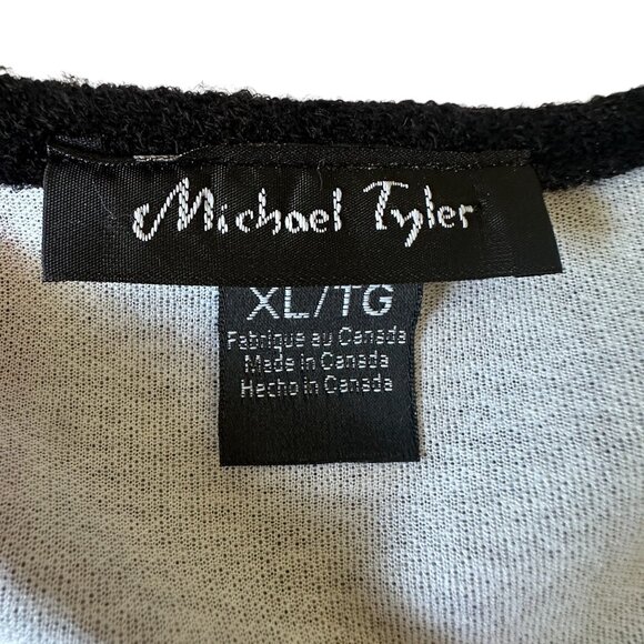 Michael Tyler Geometric Print Artsy Lagenlook Mixed Textiles Tunic Blouse Sz XL - Picture 8 of 11